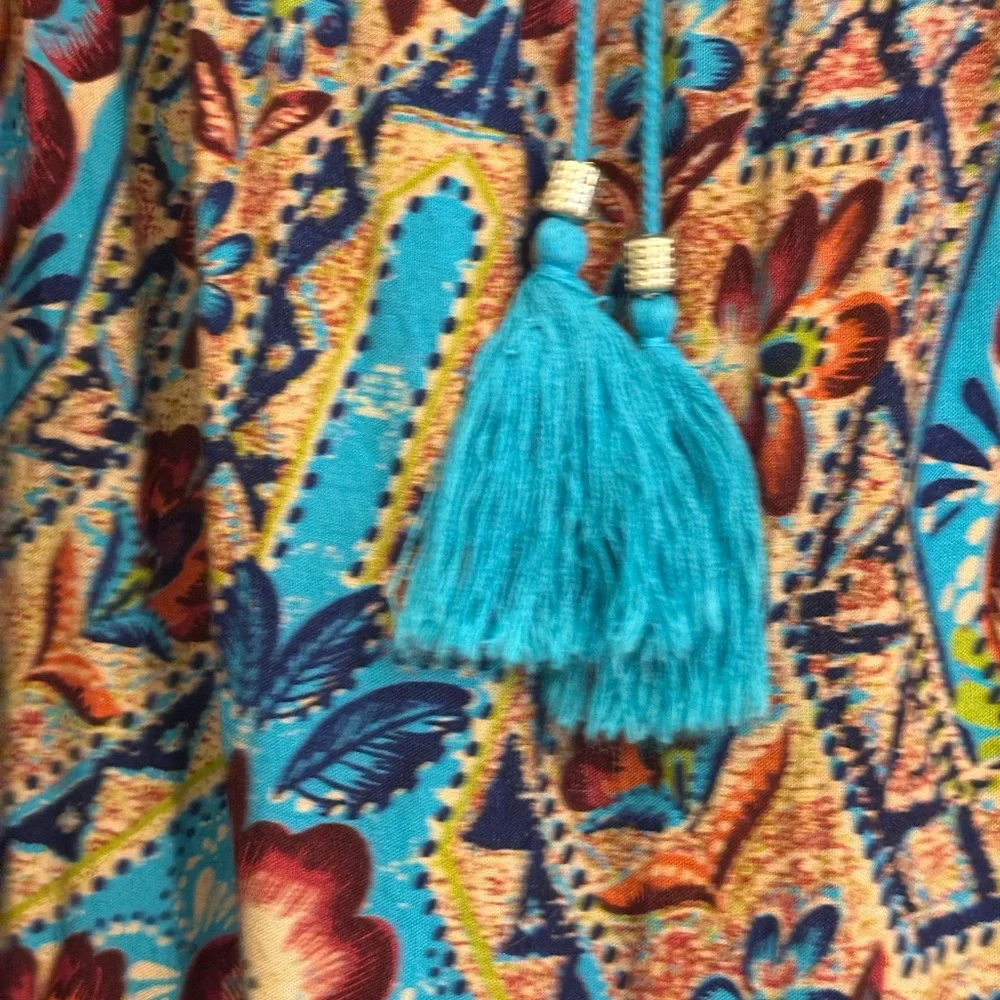 Angie  Bohemian Maxi Skirt Tagged a Med but fits a Lrg-XL See Measurements - Picture 3 of 6